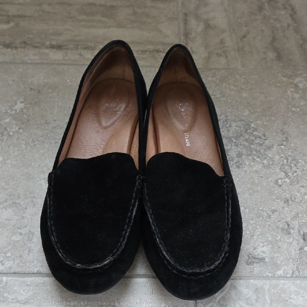 Women's Black Suede Loafers